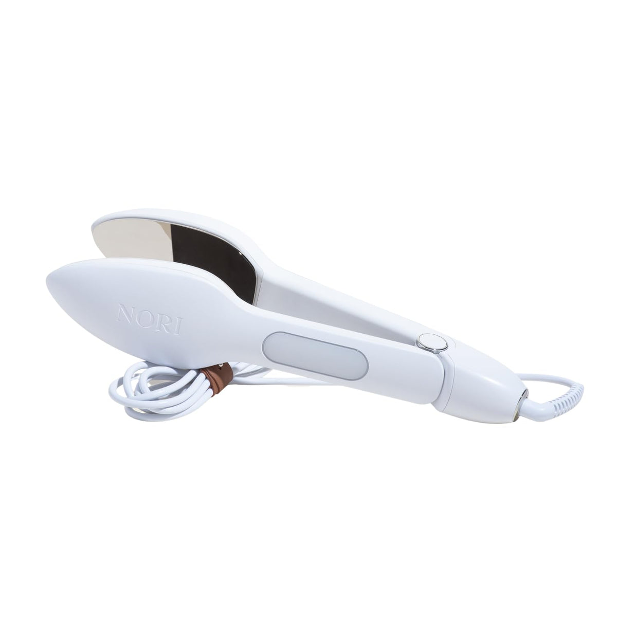 Nori Press Travel steam iron with optional steam function, no ironing board required, easy operation with 6 steam settings, wrinkle remover, green