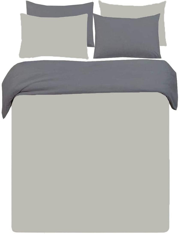 800 Thread Count Ultra Silky Soft Egyptian Cotton 3-Pieces Duvet Cover Hidden Zipper Closer & Corner Ties. (King XL 116x98, White)