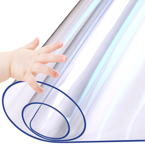 44X78 Inch Table Protector Clear Plastic Office Desk Blotter Mats Writing Desk Pad PVC Tablcloth Night Stand Side Table Surface Protector Cover Mat Easy Clean Waterproof Furniture Topper Pad Vinyl