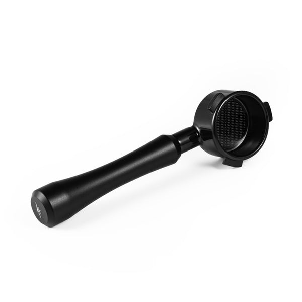 MHW-3BOMBER 58mm Bottomless Portafilter Fits Gaggia Espresso Coffee Machines, 2 Ears Flat Naked Espresso Portafilter with Precision Filter Basket, Wood Handle, BP7119G