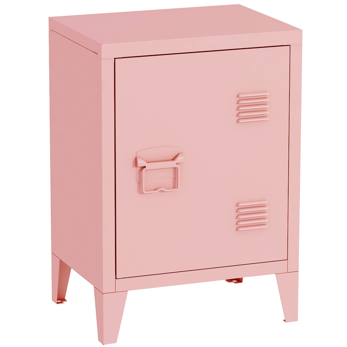 MIOCASA Metal Nightstand Modern End Side Table Steel Bedside Storage Cabinet with Shelf Easy Assembly for Living Room Bedroom