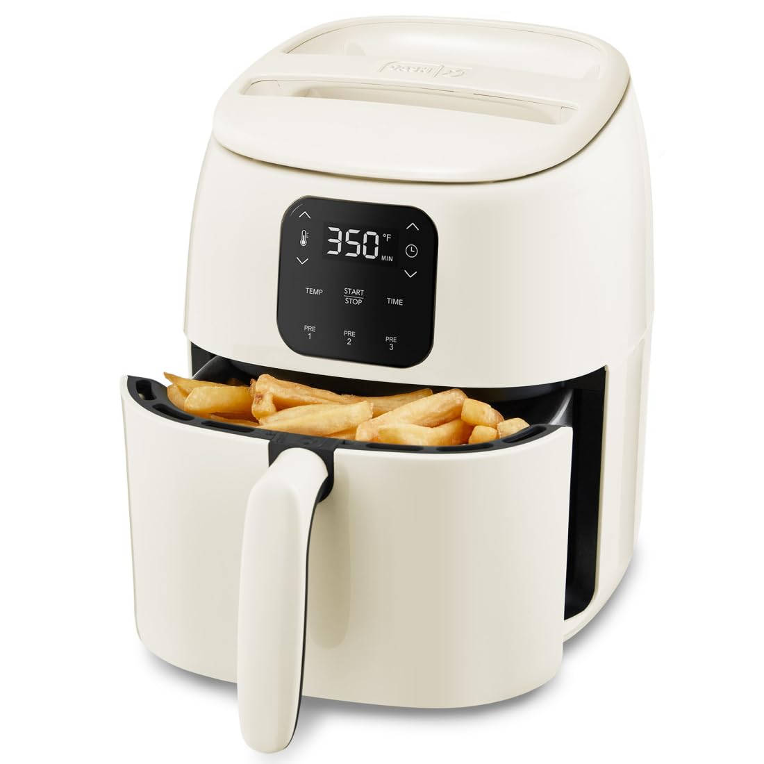 DASH Tasti-Crisp™ Electric Air Fryer Oven, 2.6 Qt., White – Compact Air Fryer for Healthier Food in Minutes, Ideal for Small Spaces - Auto Shut Off, Digital, 1000-Watt