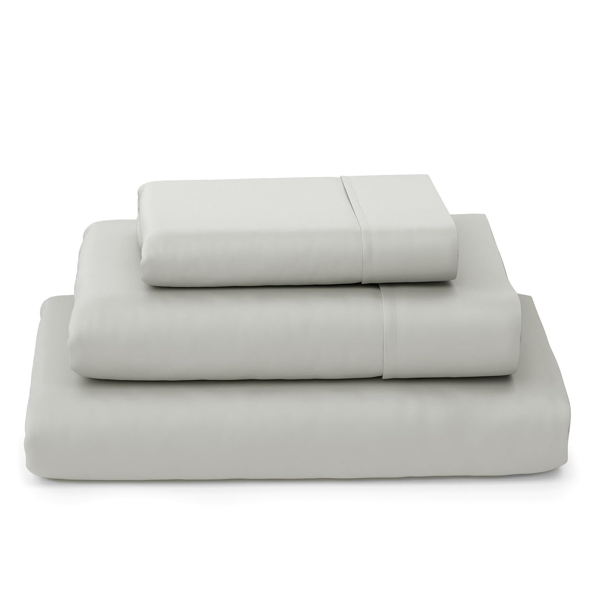 Cosy House Collection Luxury Bamboo Bed Sheet Set - Hypoallergenic Bedding Blend from Natural Bamboo Fiber - Resists Wrinkles - 3 Piece - 1 Fitted Sheet, 1 Flat, 1 Pillowcase - Twin XL, Silver