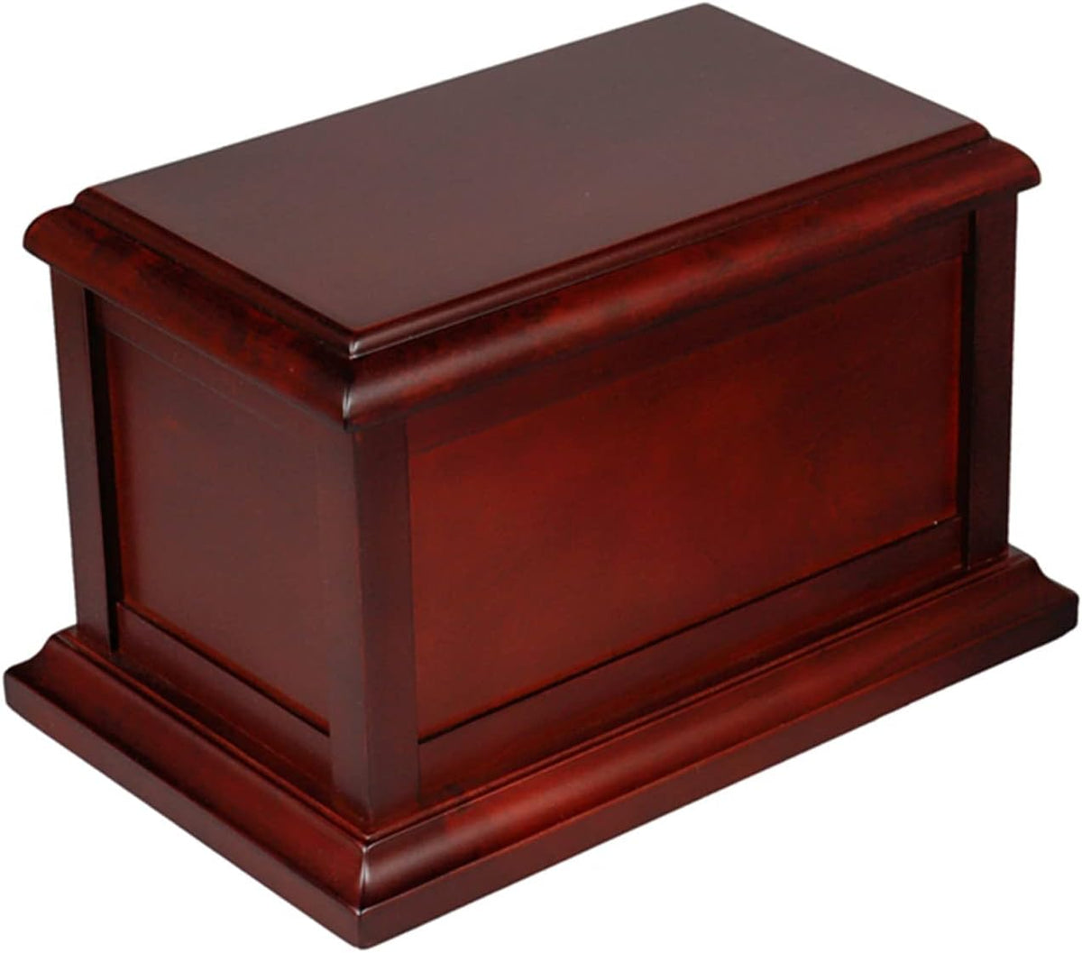 Cherry Solid Wooden Urn for Adult Male and Female - Eco-friendly Cremation Casket for Human Ashes, Wood Keepsake Memorial