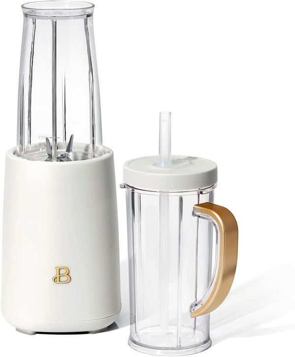 Beautiful Personal Blender, 12 Piece Set by Drew Barrymore (White Icing)