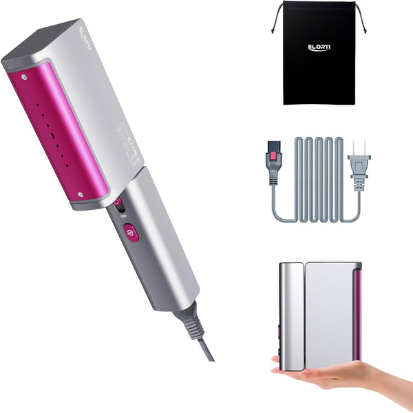 1200W Travel Steamer for clothes Mini Portable, 15s Fast Heat Up, Portable Travel Garment Steamer, Dual Voltage for Wordlwide Travel with Premium Bag (110-240V) (US-Purple)