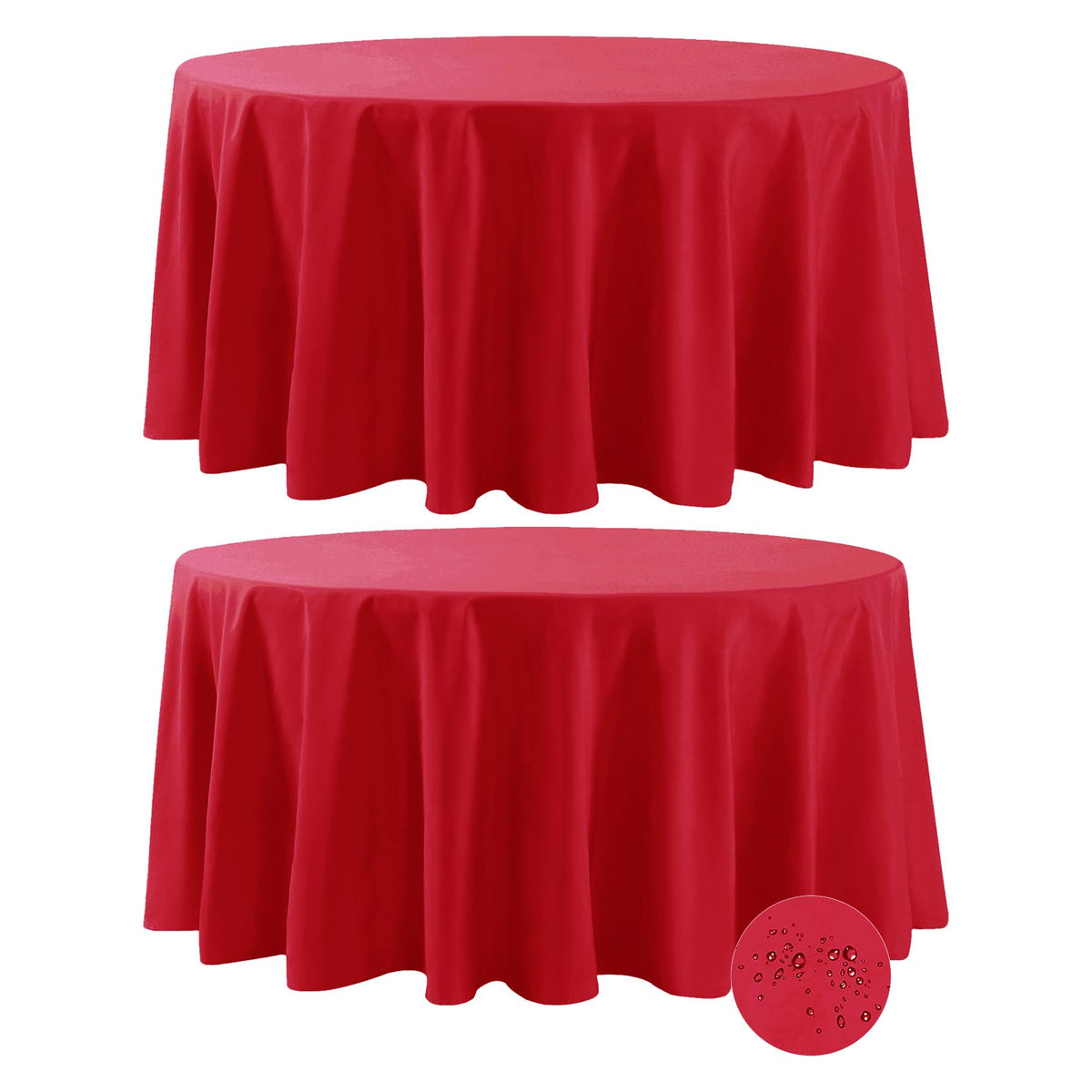 Fokitut 6 Pack Waterproof Rectangle Tablecloth, 60x120 Inch,Stain Resistant and Wrinkle Polyester Table Cloth, Fabric Table Cover for Kitchen Dining, Wedding, Party, Holiday Dinner-Ivory