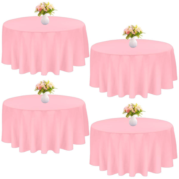 4 Pack Rectangle Tablecloth 60x102 Inch Burgundy Washable Polyester Table Cover for Wedding Dining Table Buffet Parties Banquet Decoration（Burgundy）