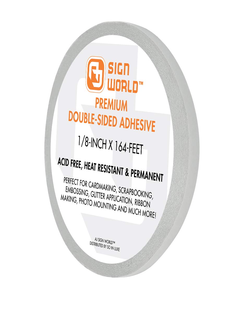 Best 48" Ultra-Thin Permanent Double-Sided Tape for Arts, Crafts, Die Cutting, Photography, Scrapbooking, Tear-by-Hand, Documents, All Purpose (48-Inch by 55 Yards)