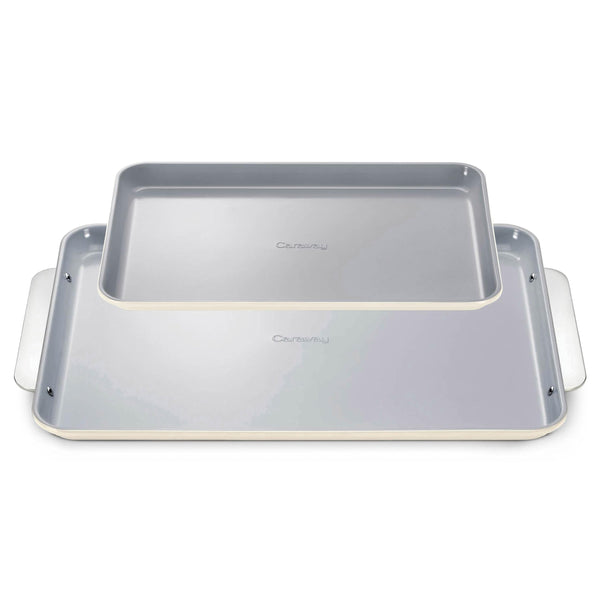 Caraway Non-Stick Ceramic Baking Sheet - Naturally Slick Ceramic Coating - Non-Toxic, PTFE & PFOA Free - Perfect for Baking, Roasting, and More - Large (18" x 13") - Navy