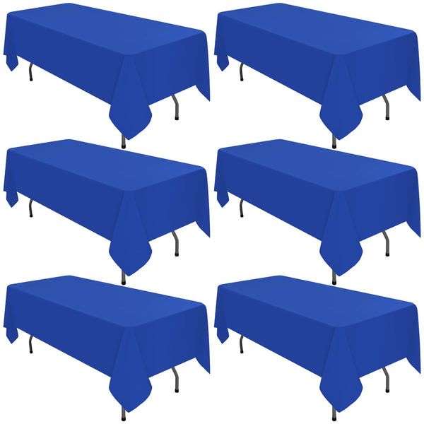 10 Pack Burgundy Round Tablecloths - 120 Inch, Polyester Table Cover for Round Table, Stain and Wrinkle Resistant Washable Fabric Tablecloth, Polyester Tablecloth for Wedding Banquet Parties