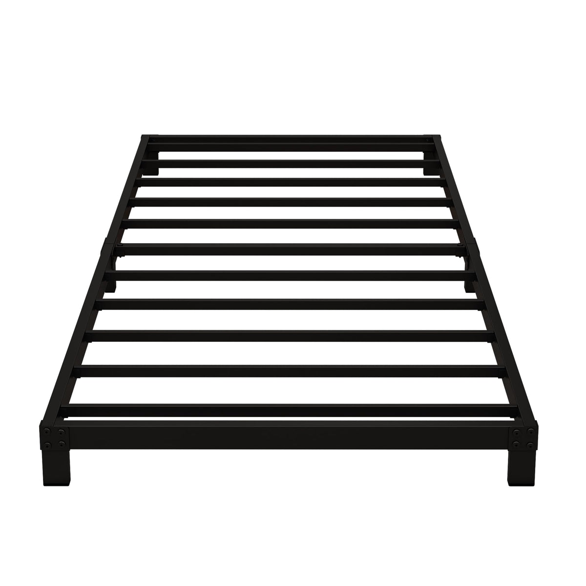 9 Inch Low King Bed Frame Heavy Duty Metal Platform, No Box Spring Needed, Easy Assembly Mattress Foundation, No Noise, Black