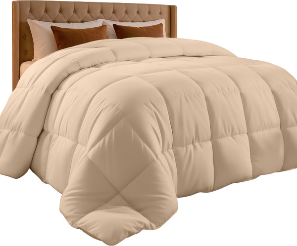Utopia Bedding Comforter Duvet Insert, Quilted Comforter with Corner Tabs, Box Stitched Down Alternative Comforters Queen Size (White, Pack of 2)