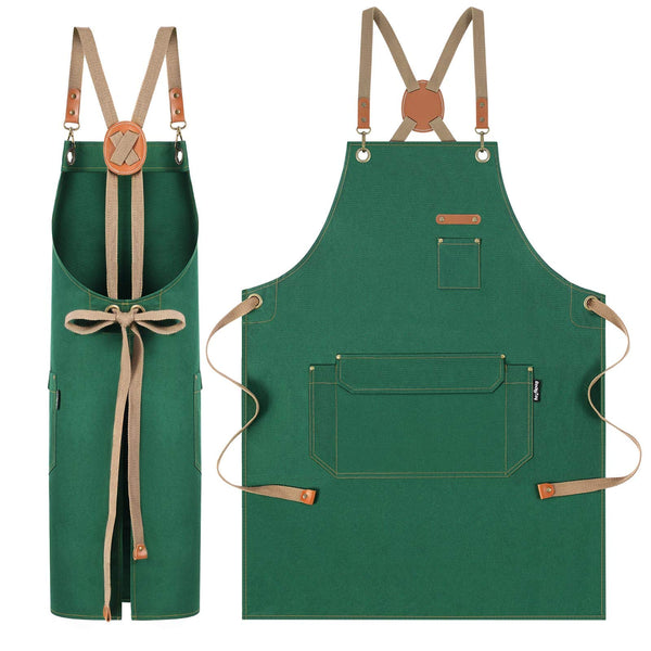 Chef Apron Cotton-canvas Men Women Apron for Kitchen Painting