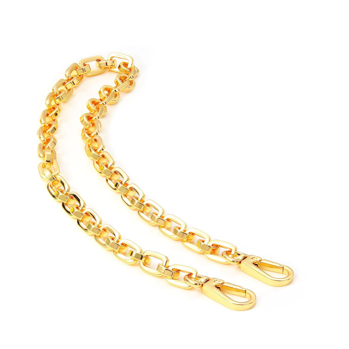 jiesinlov Purse Chain Strap CrossBody Handbag Gold Chains Shoulder Bag Strap Replacement,with Metal Buckles (E 43.3in)