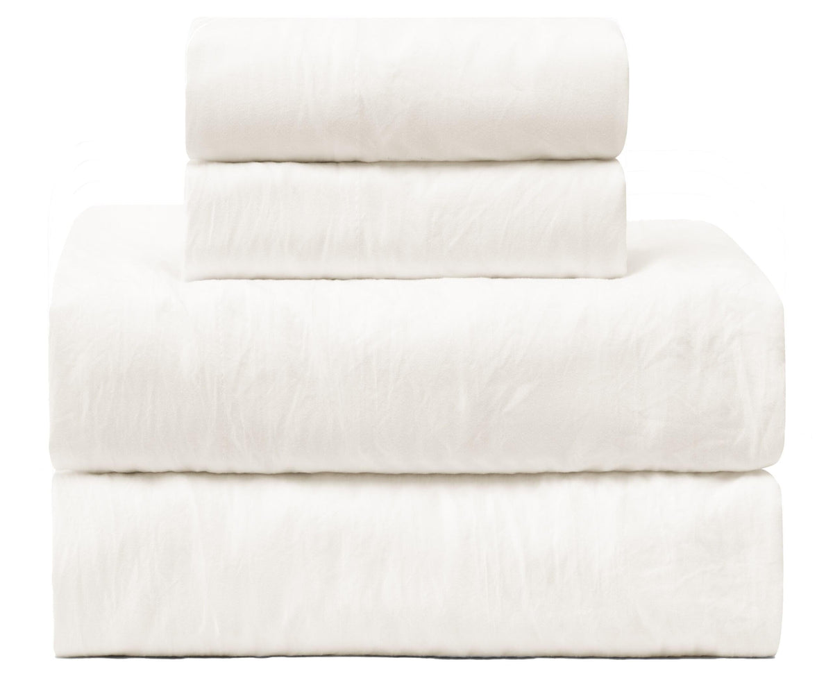 UGG King Sheet Set - 4 Piece Soft & Cozy Bedding with Deep Pocket Fitted Sheet (Fits Up to 15”), Flat Sheet and 2 Pillow Shams - Lightweight Sheets for Home & Bedroom, Navy Blue (Devon)
