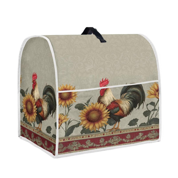 Dragonfly Floral Pattern Kitchen Aid Mixer Cover, Kitchen Stand Mixer Dust Cover with Handle, Kitchen Aid Covers for Stand Mixer or Coffee Maker With Pocket, Kitchen Aid Mixer Assecories