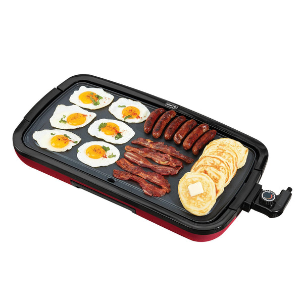 Dash Deluxe Everyday Electric Griddle with Dishwasher Safe Removable Nonstick Cooking Plate for Pancakes, Burgers, Eggs and More, Includes Drip Tray + Recipe Book, 20” x 10.5”, 1500-Watt - Aqua