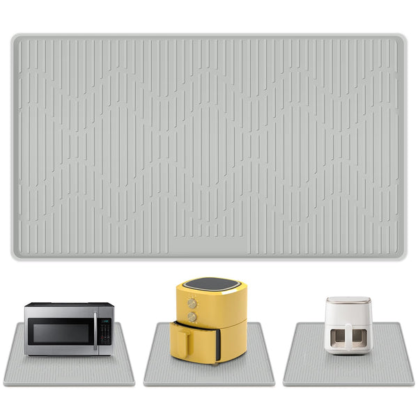 36"x24" Heat Resistant Mat for Countertop Lanstics Silicone Baking Mat Non-Slip Air Fryer Mats Multipurpose Countertop Protector Microwave Mats Fire Resistant Mat Place Mat for Kitchen Counter