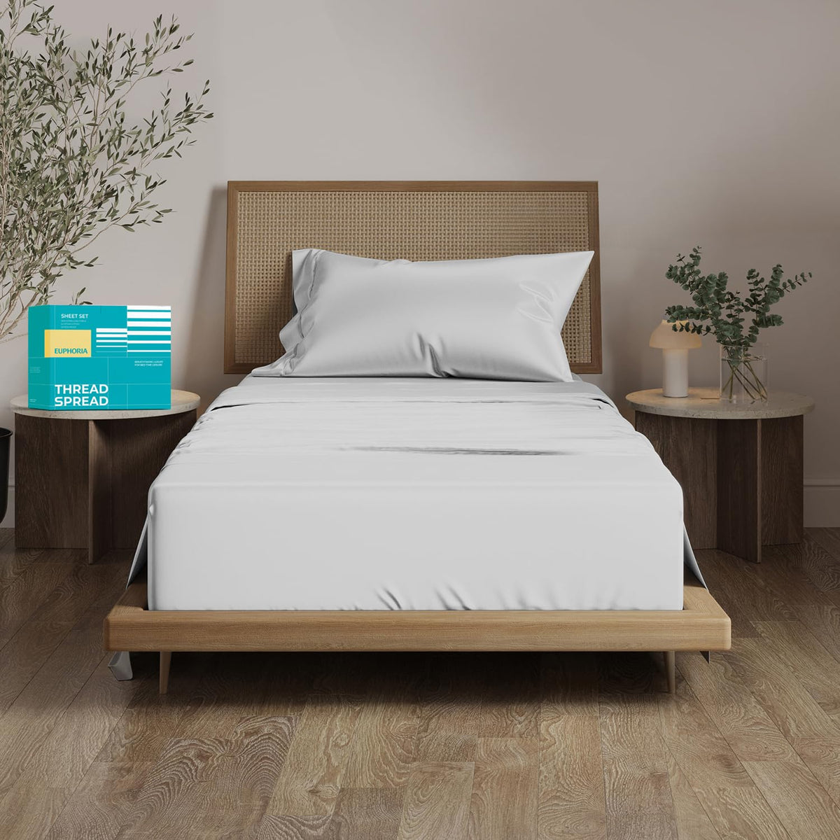THREAD SPREAD 100% Egyptian Cotton Split King Sheets Sets for Adjustable Bed - 800 Thread Count 5 PC Top Split King Sheet for Sleep Number Bed, Soft Cooling Sheets, Fits Mattress Upto 18" - Navy Blue