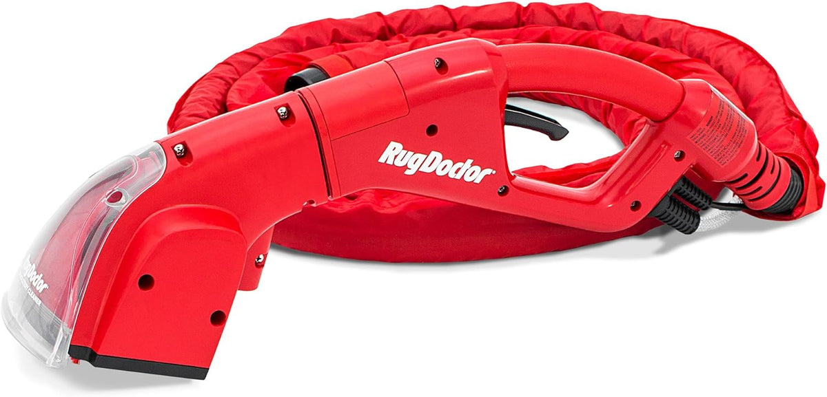 Rug Doctor Pro Upholstery Tool 12-Foot Hose, 5 Pounds Easily Attaches to Cleaning Machine, Dual Action Motorized Brush Roll, Commercial Suction Power, Professional Grade Results, Red