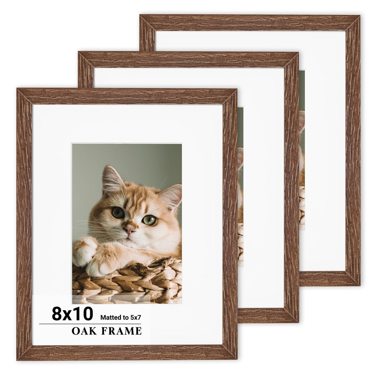 Natural oak picture frame set, 16 x 20