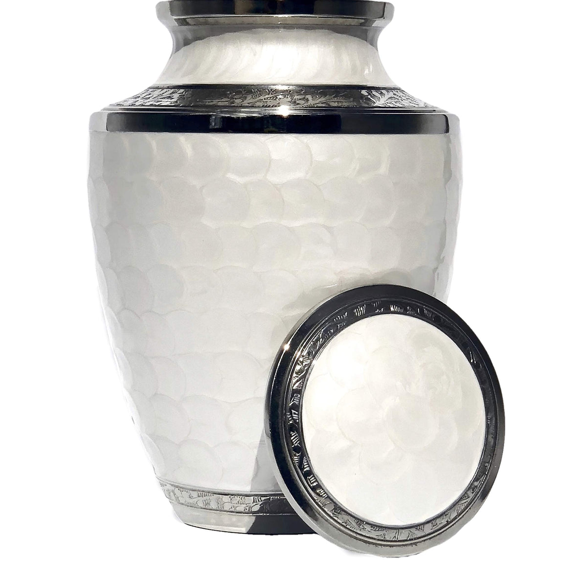 Eternal Harmony Cremation Urn for Human Ashes | Funeral Urn Handcrafted With Elegant Finishes to Honor Your Loved One | Large Adult Size With Beautiful Velvet Bag