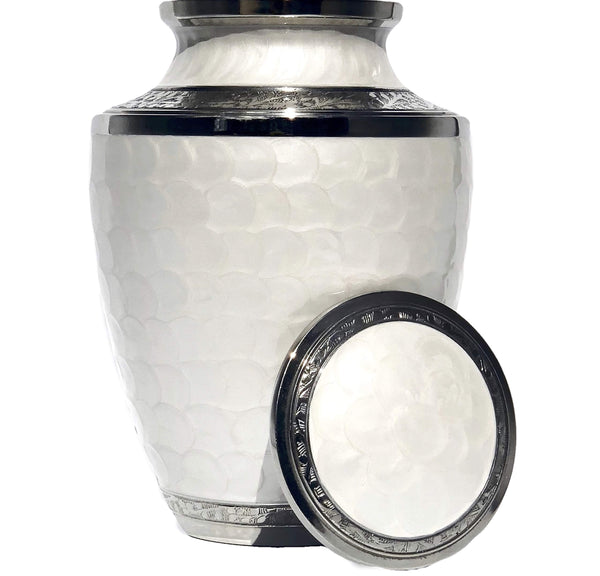 Eternal Harmony Cremation Urn for Human Ashes | Funeral Urn Handcrafted With Elegant Finishes to Honor Your Loved One | Large Adult Size With Beautiful Velvet Bag