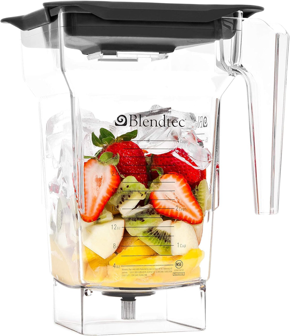 Blendtec Commercial FourSide Blender Jar | 2 Qt. with Vented Gripper Lid