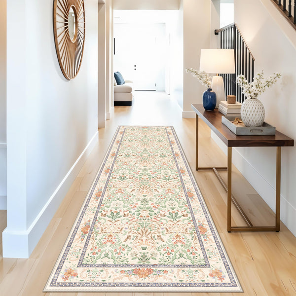 12x15 Area Rug for Living Room – Large Modern Neutral Abstract Thin Washable Carpet, Soft Low Pile Non-Slip Stain-Resistant for Bedroom Dining Room Home Office（Blue Brown）